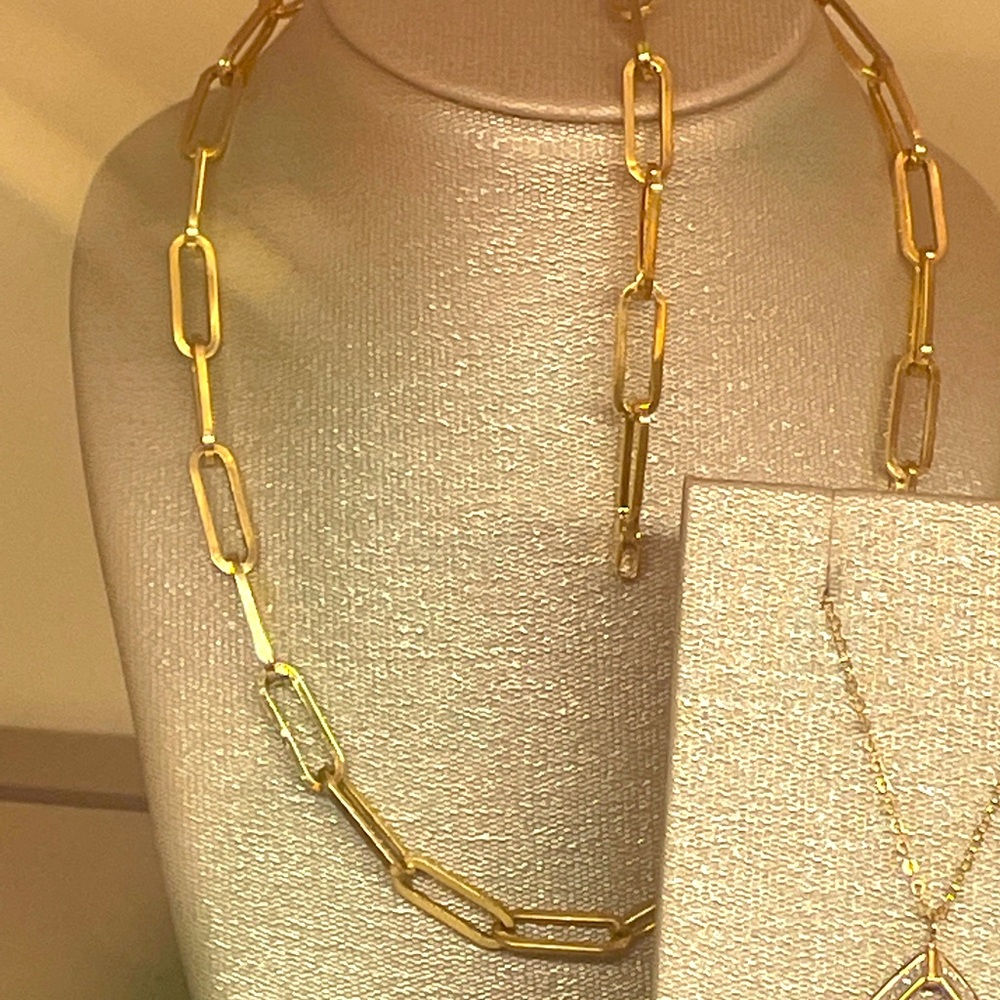 paperclip yellow gold 10k necklace trending stile